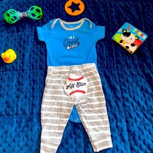 Infant sport theme outfit